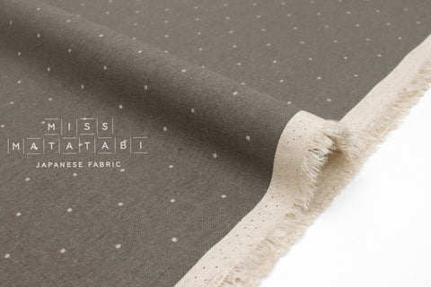 Japanese Fabric Cotton + Steel Basics Canvas - Square Up - shadow - 50cm