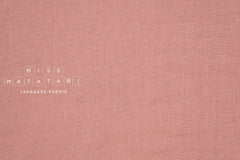Japanese Fabric Kobayashi Solid  Linen Cotton Double Gauze - mauve pink - 50cm