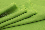 Japanese Fabric Kobayashi Solid  Linen Cotton Double Gauze - green - 50cm