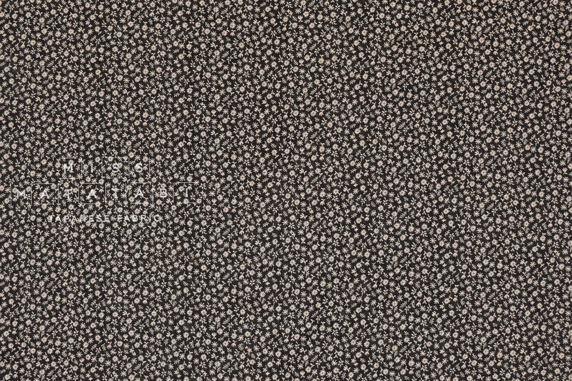 Yarn Dyed Jacquard Dainty Floral - black, latte