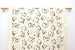 Kokka +HAyU Bear - cream, black