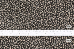 Yarn Dyed Jacquard Dainty Floral - black, latte