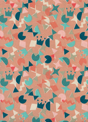 Cotton + Steel Paper Cuts - shape up peachy