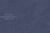 Japanese Fabric 100% washed linen - storm blue -  50cm
