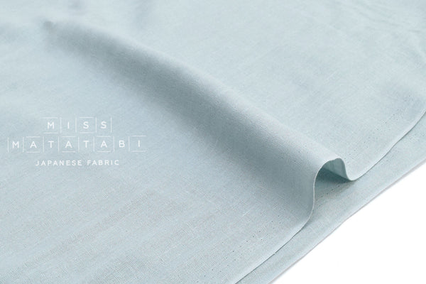Japanese Fabric - Kobayashi solid double gauze - ice blue - 50cm