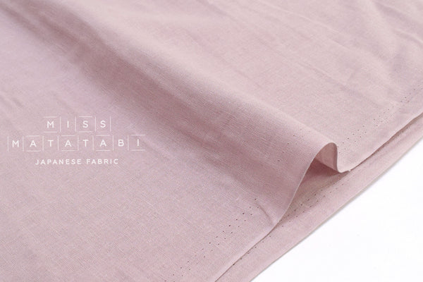Japanese Fabric - Kobayashi solid double gauze - ice pink - 50cm
