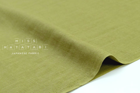 Japanese Fabric - Kobayashi solid double gauze - pistachio - 50cm