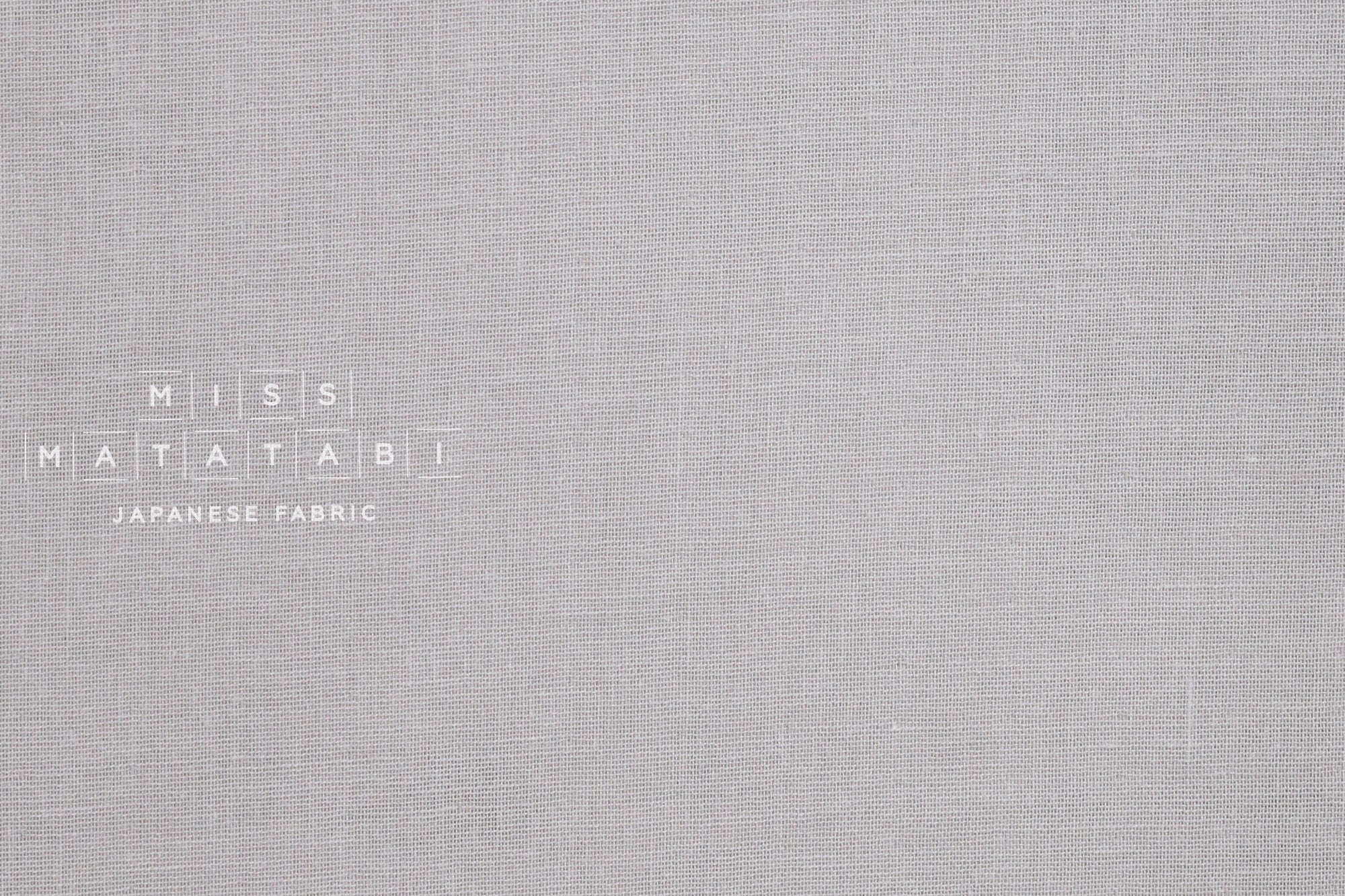 Japanese Fabric - Kobayashi solid double gauze - light taupe grey - 50cm