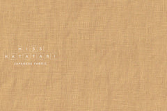 Japanese Fabric 100% washed linen - sandstone -  50cm