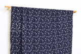 Japanese Fabric Yarn Dyed Jacquard Double Knit - navy, cream grey - 50cm