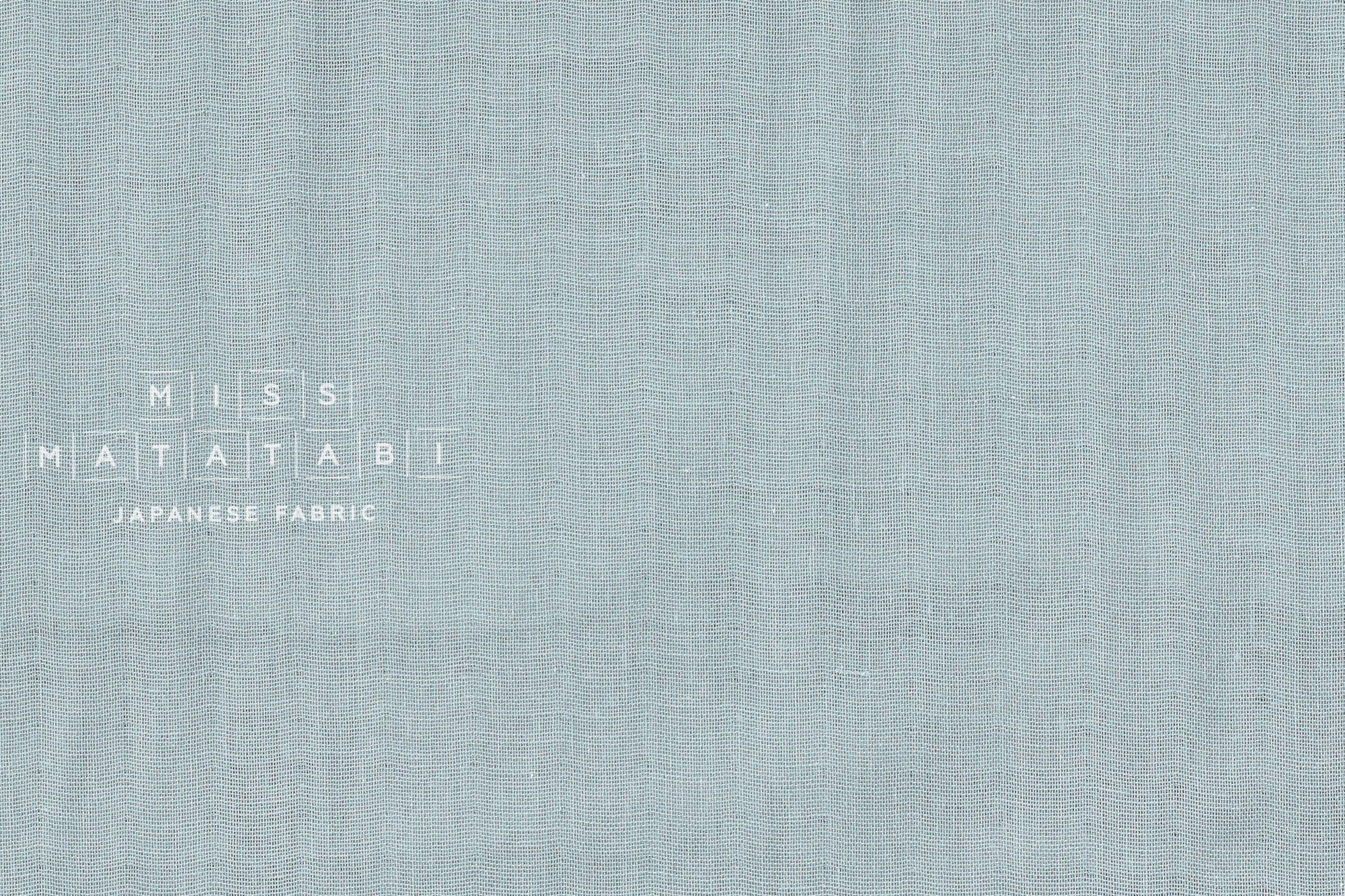 Japanese Fabric - Kobayashi solid double gauze - ice blue - 50cm