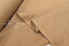 Japanese Fabric 100% washed linen - sandstone -  50cm