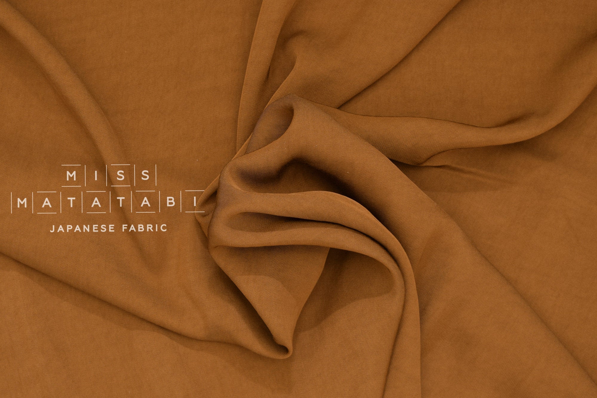 Japanese Fabric Rayon Twill - terracotta - 50cm