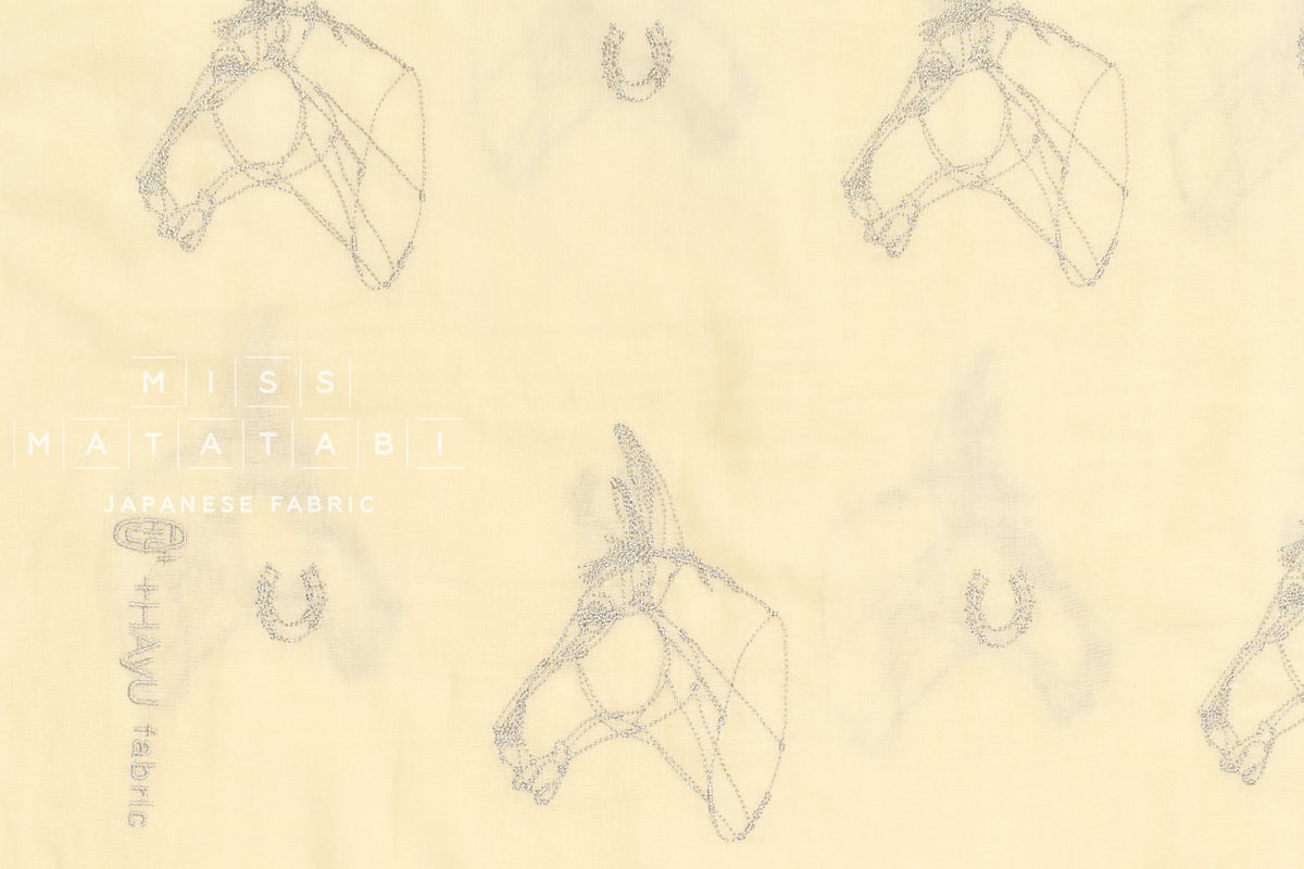 Japanese Fabric Kokka +HAyU Horse - A - 50cm