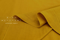 Japanese Fabric - Kobayashi solid double gauze - mustard - 50cm