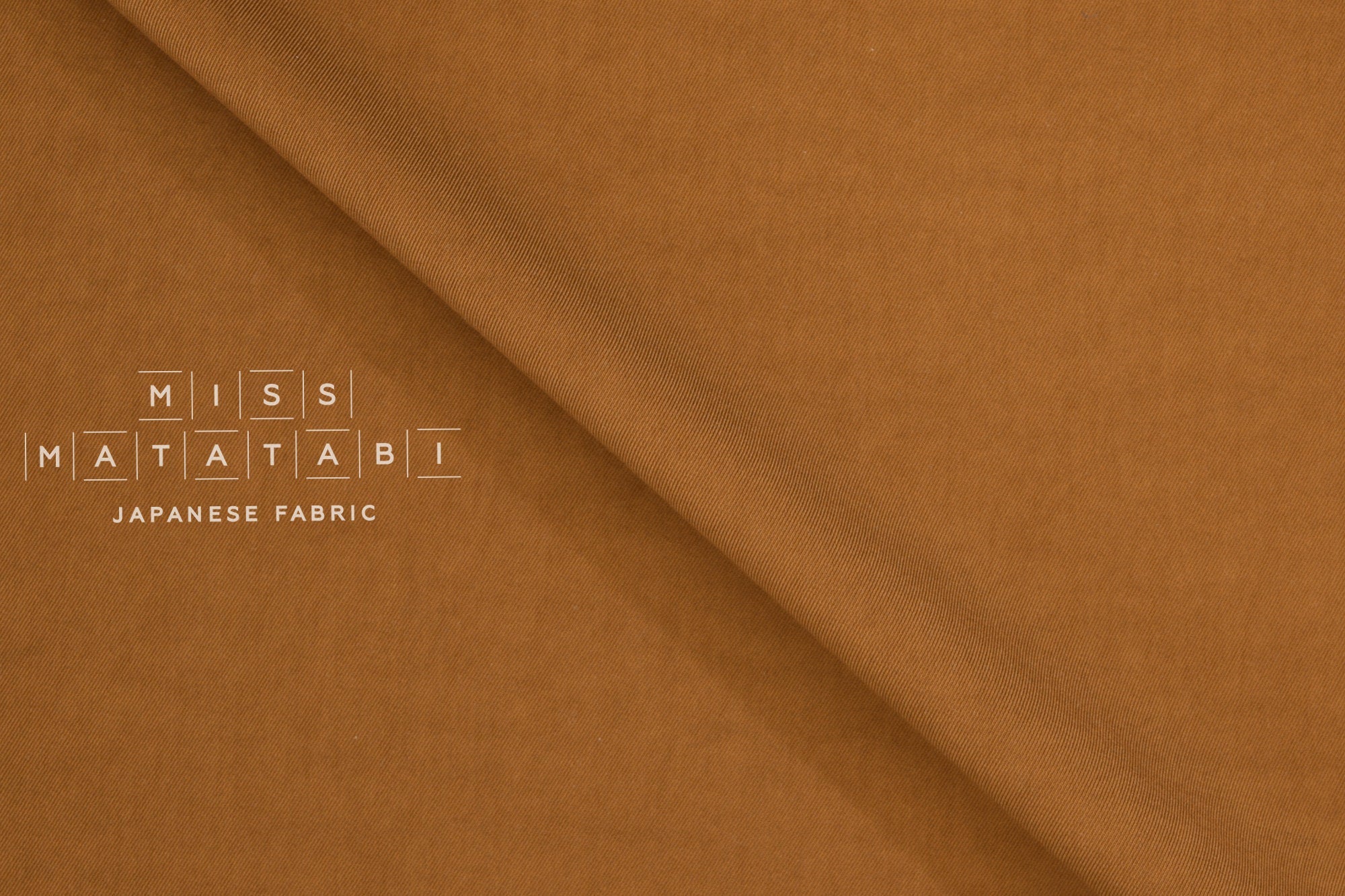 Japanese Fabric Rayon Twill - terracotta - 50cm
