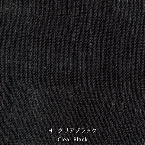 Nani Iro Kokka Naomi Ito Linen Colors Japanese Fabric - clear black - 50cm