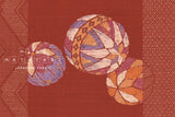 Japanese Fabric Temari dobby - rust - 50cm