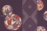 Japanese Fabric Temari dobby - purple - 50cm