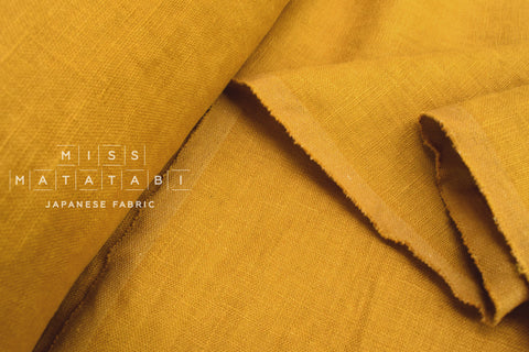 Japanese Fabric 100% washed linen - 52 -  50cm