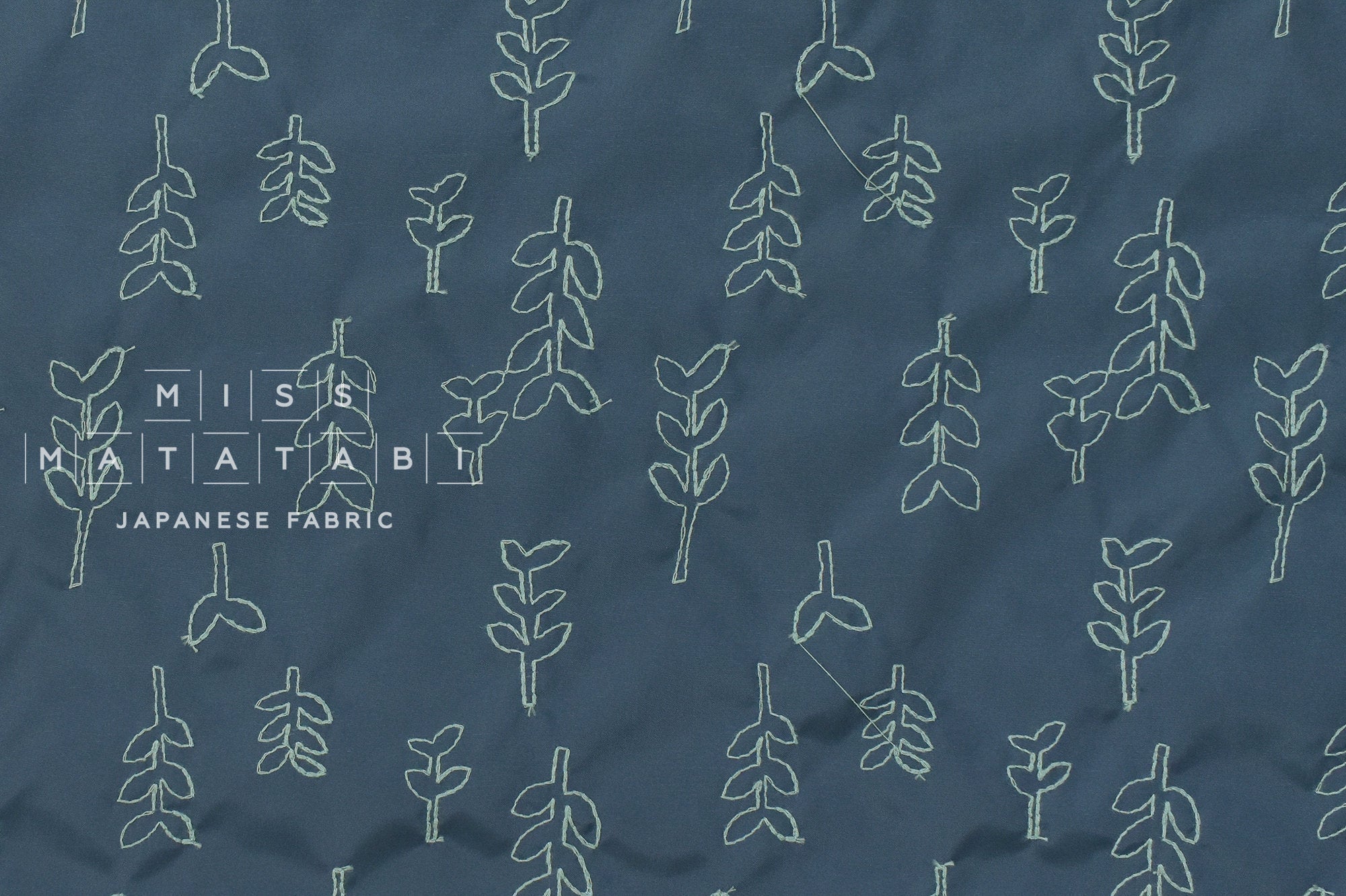 Japanese Fabric Seedling Embroidered Nylon - C - 50cm