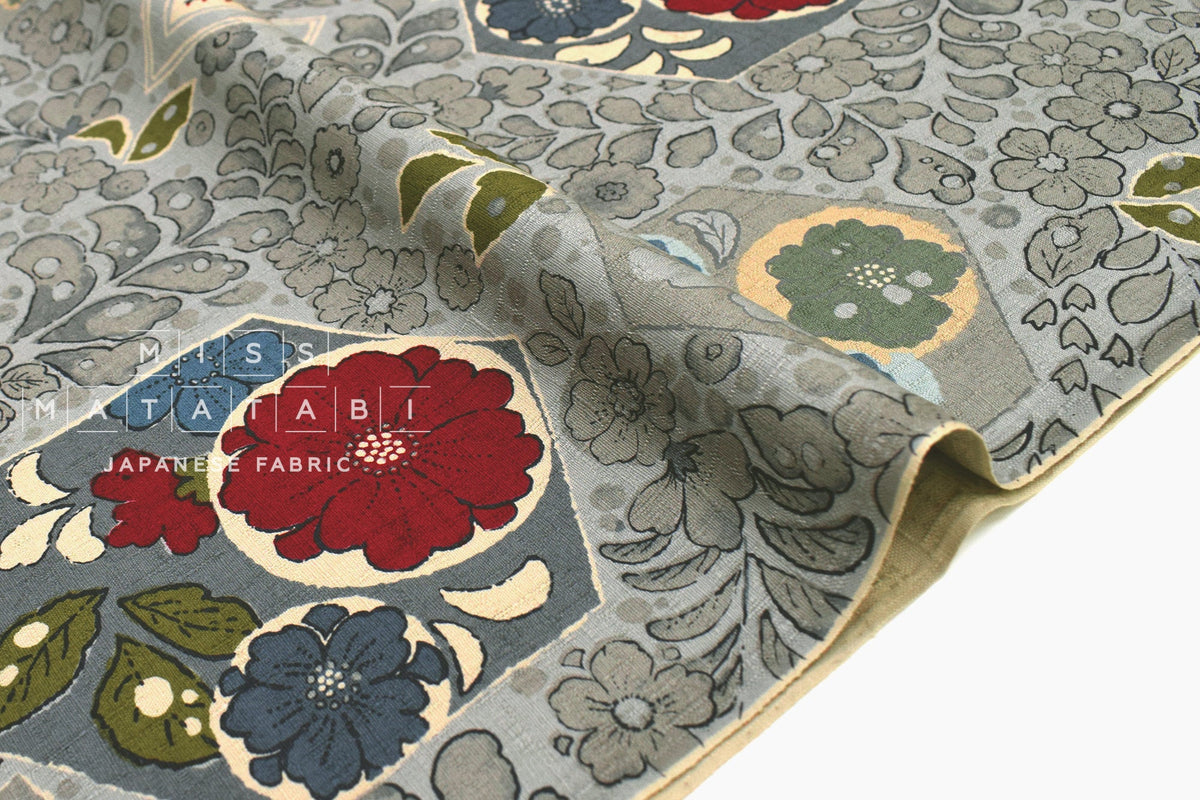 Japanese Fabric Tsujigahana Hexagons - B - 50cm
