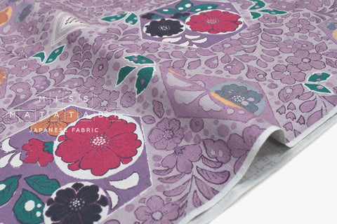 Japanese Fabric Tsujigahana Hexagons - E - 50cm