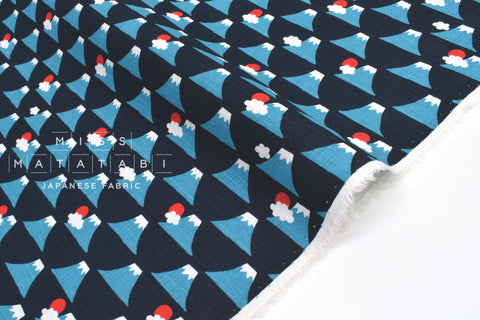 Japanese Fabric Mt Fuji Dobby - E - 50cm