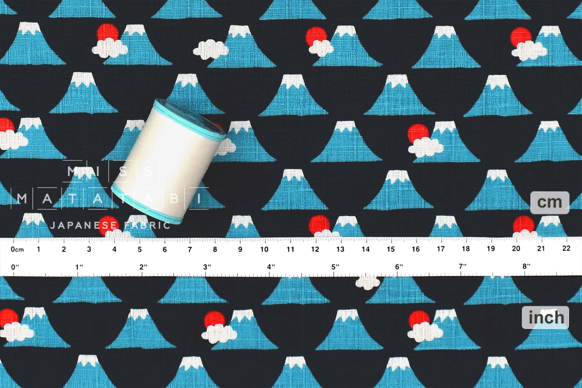 Japanese Fabric Mt Fuji Dobby - E - 50cm