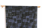 Japanese Fabric 100% Linen Screen - blue -  50cm