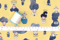 Japanese Fabric Kokka Scarlett - B - 50cm