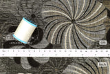 Japanese Fabric Yarn Dyed Woven Jacquard C - black, latte - 50cm