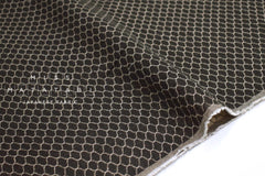 Japanese Fabric Yarn Dyed Woven Jacquard I - black, latte - 50cm