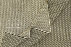 Japanese Fabric Yarn Dyed Woven Jacquard J - black, latte - 50cm