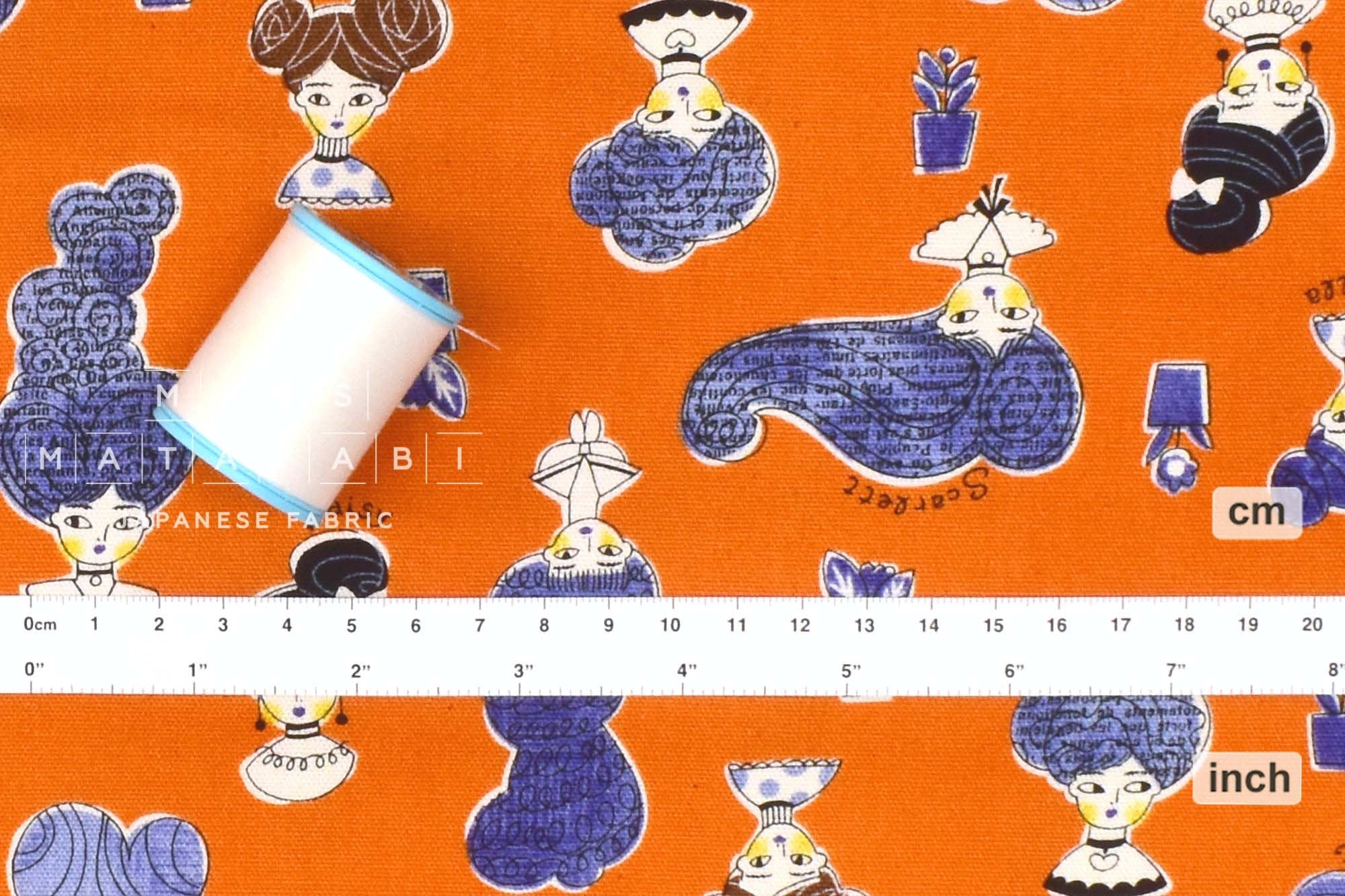 Japanese Fabric Kokka Scarlett - C - 50cm