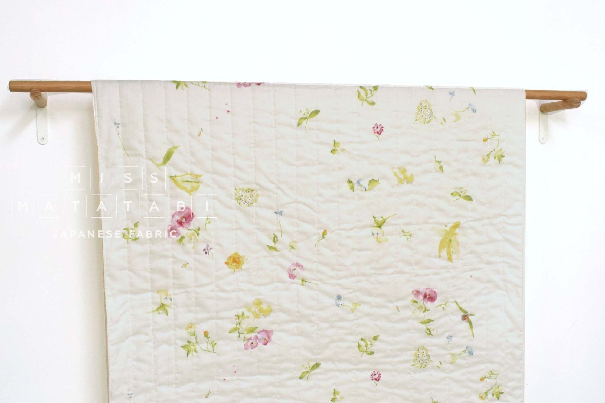 Nani Iro Kokka Japanese Fabric New Morning I Quilted Double Gauze - A - 50cm