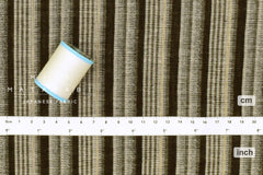 Japanese Fabric Yarn Dyed Woven Jacquard G - black, latte - 50cm