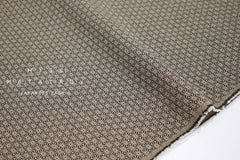Japanese Fabric Yarn Dyed Woven Jacquard J - black, latte - 50cm
