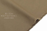 Japanese Fabric Linen Blend Canvas Solids - khaki - 50cm