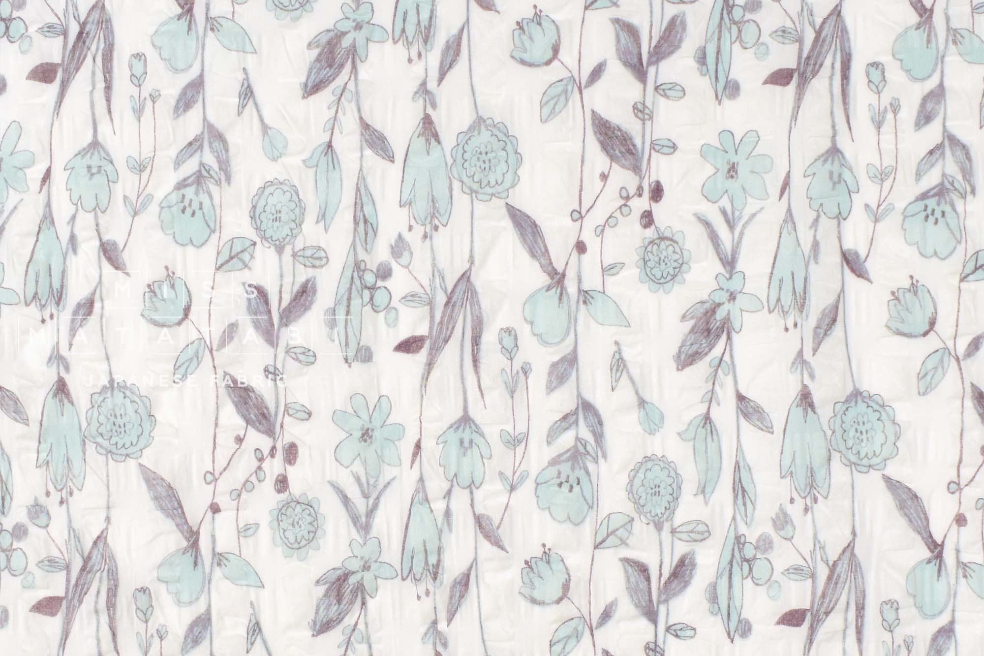 Japanese Fabric Ohana Plisse Lawn - A - 50cm