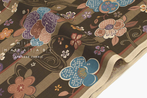 Japanese Fabric Shima Tsumugi - C - 50cm