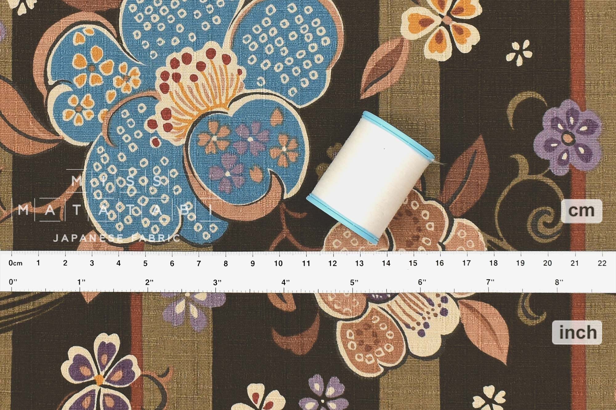 Japanese Fabric Shima Tsumugi - C - 50cm