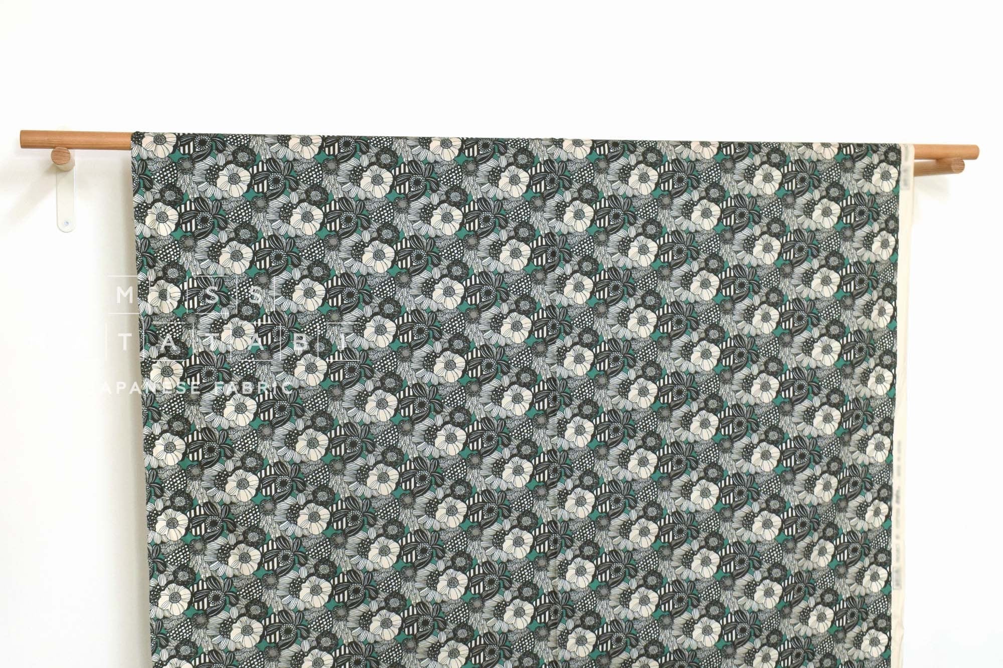 Japanese Fabric Wild Floral - B - 50cm