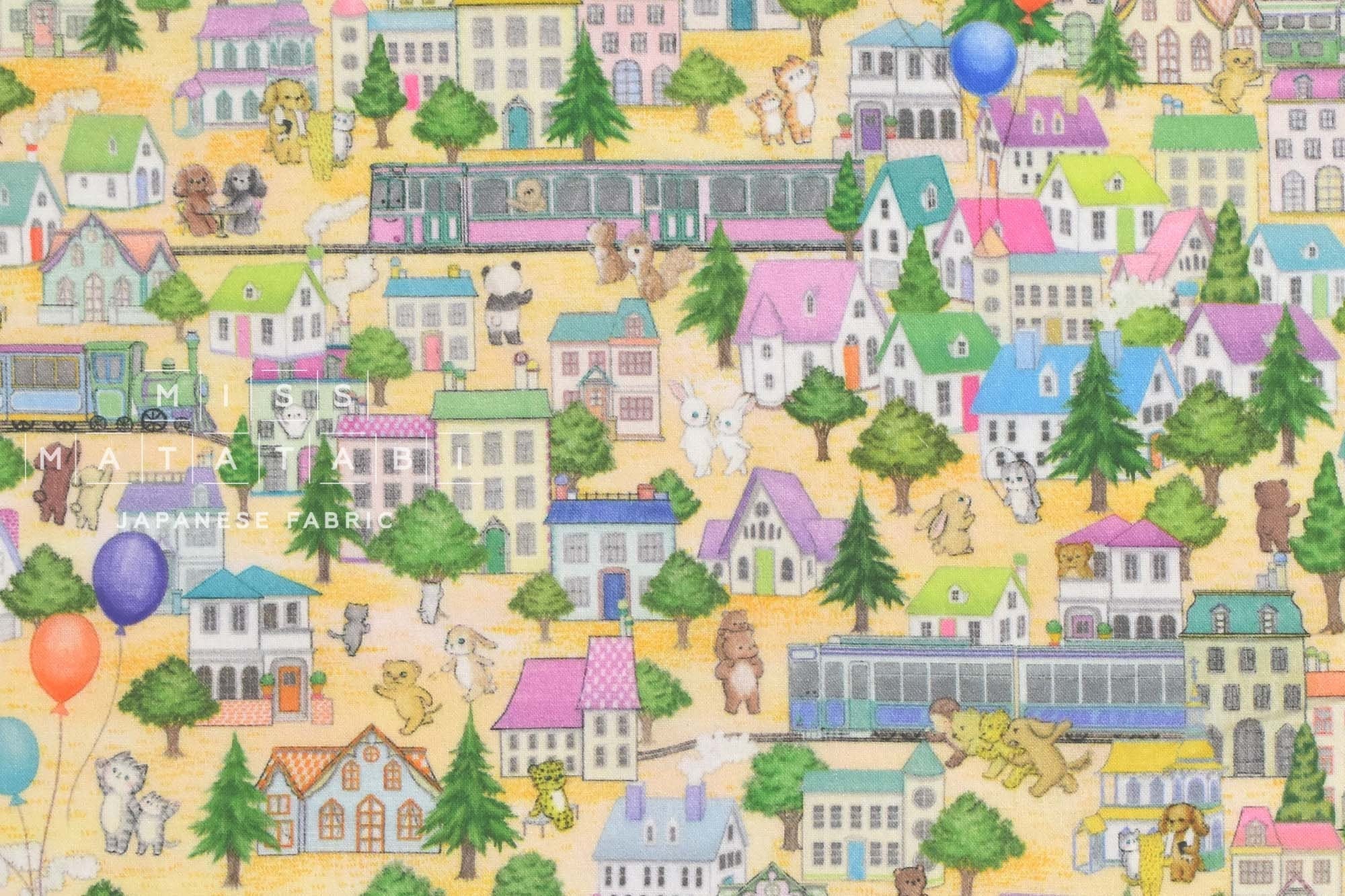 Japanese Fabric City - A - 50cm