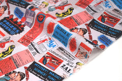 Japanese Fabric Vintage Ads - C - 50cm