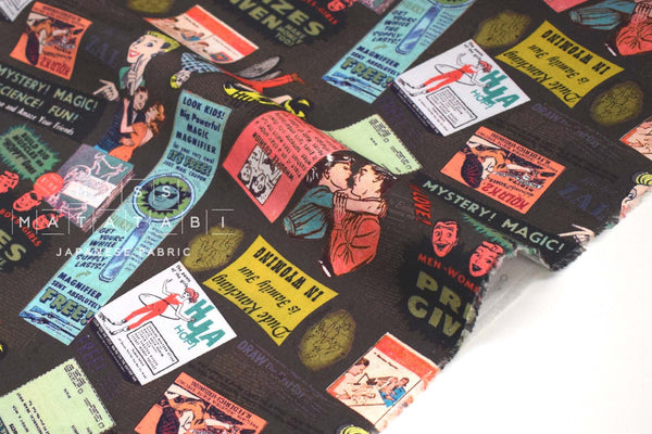 Japanese Fabric Vintage Ads - D - 50cm