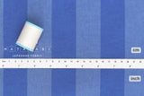 Japanese Fabric Yarn Dyed Large Stripes - blue - 50cm