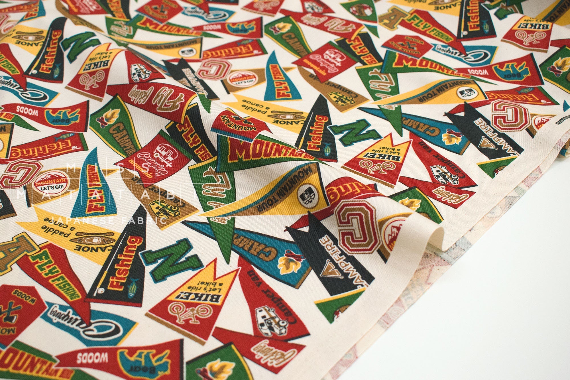Japanese Fabric Vintage Pennants - A - 50cm