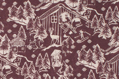 Japanese Fabric Ski Slopes - C - 50cm