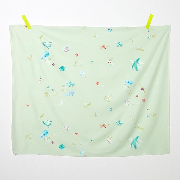 Nani Iro Kokka Japanese Fabric New Morning I Silk blend - E - 50cm